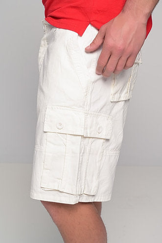 Cargo Shorts - White